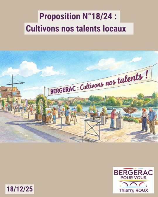 Thierry Roux: Cultivons nos talents locaux