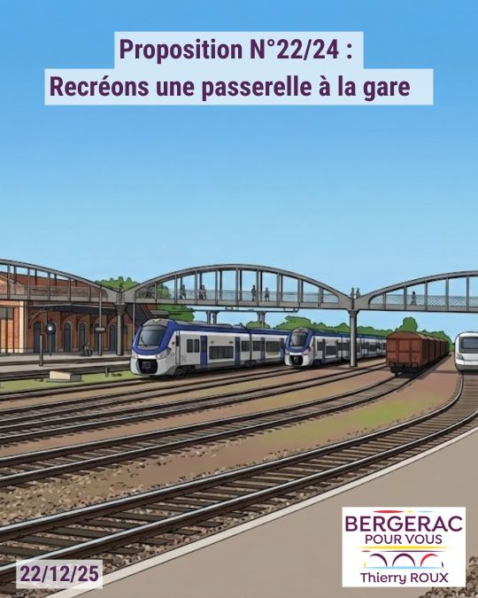 Thierry Roux: Recréons une passerelle à la gare