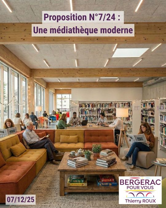 Thierry Roux: une médiathèque moderne à Bergerac