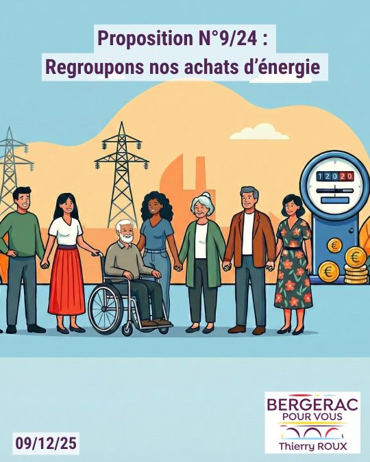 Thierry Roux: Regrouper les achats d'énergie à Bergerac