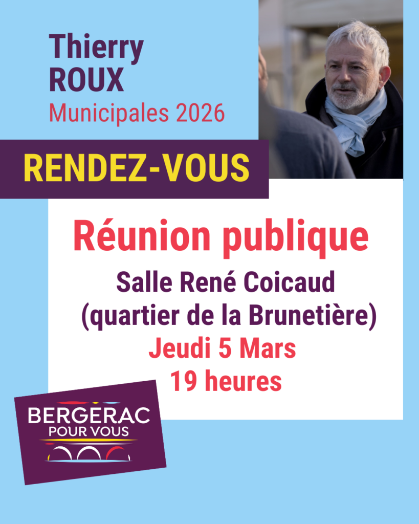Réunion publique 5 Mars 2026 avec Thierry Roux
