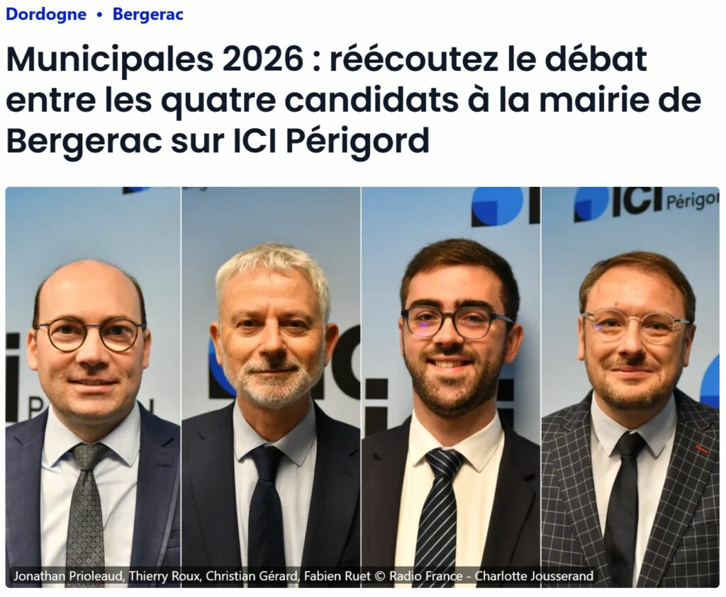 Débat France Bleu ICI Périgord Municipales 2026